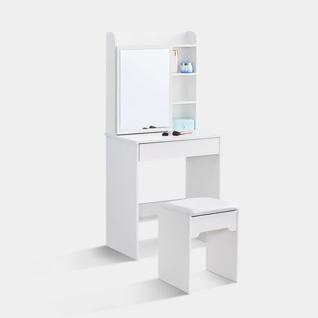 Mona Small Dressing Table Set [with Sliding Mirror]