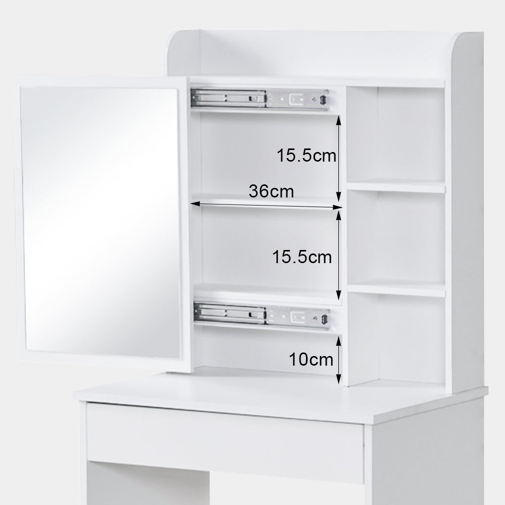 Mona Small Dressing Table Set [with Sliding Mirror]