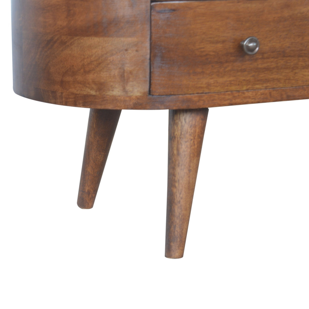 Chestnut Rounded Entertainment Unit for reselling